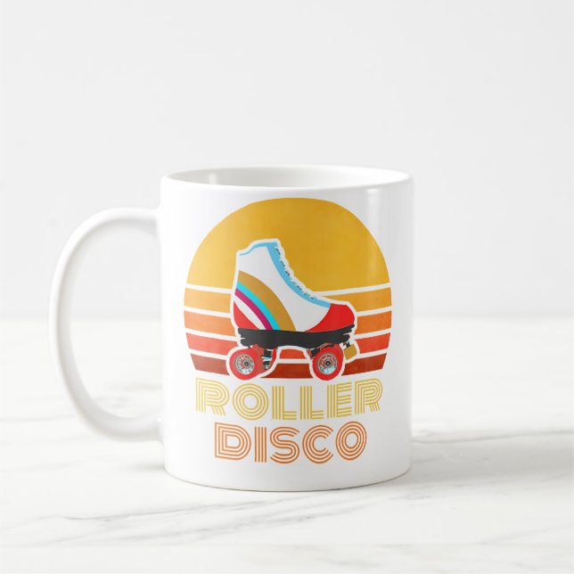 Taza De Café Patinaje en patines de ruedas Disco (Izquierda)