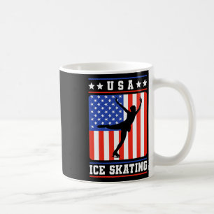 Taza De Café Patinaje Hielo Ice De Estados Unidos