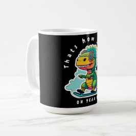 Taza De Café Patinaje sobre Dinosaurios Bebés | Así es como hag