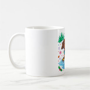 Taza De Café Patinaje sobre hielo Dachshund Arte de perro de in
