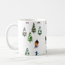 Taza De Café Patinaje sobre hielo Pine Playa navidades de patin
