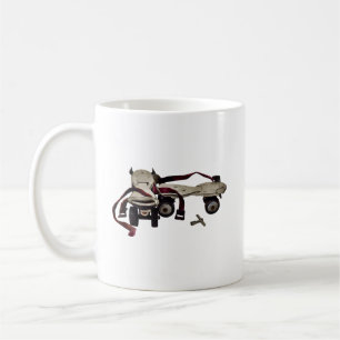 Taza De Café Patines metalizado con llave