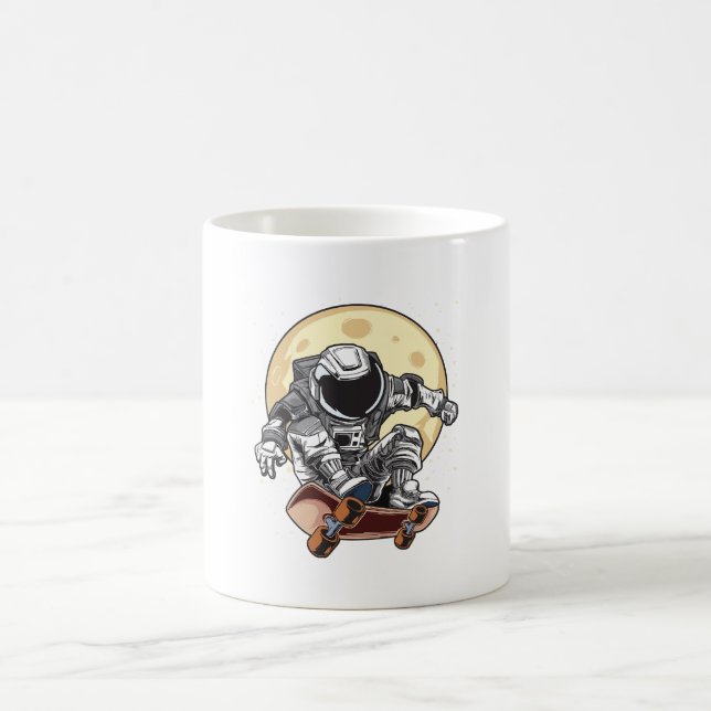 Taza De Café Patineta Astronauta (Centro)