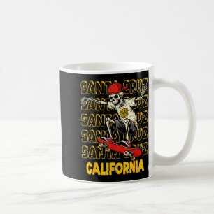 Taza De Café Patineta esqueleto vintage santa cruz california