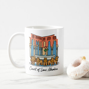 Taza De Café Patio de los Leones de la Alhambra 3