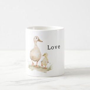 Taza De Café Patitos Bebés de Mamá Amarilla