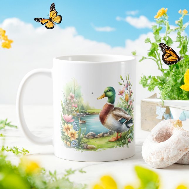 Taza De Café Pato acuático de primavera - Mug infantil (Subido por el creador)
