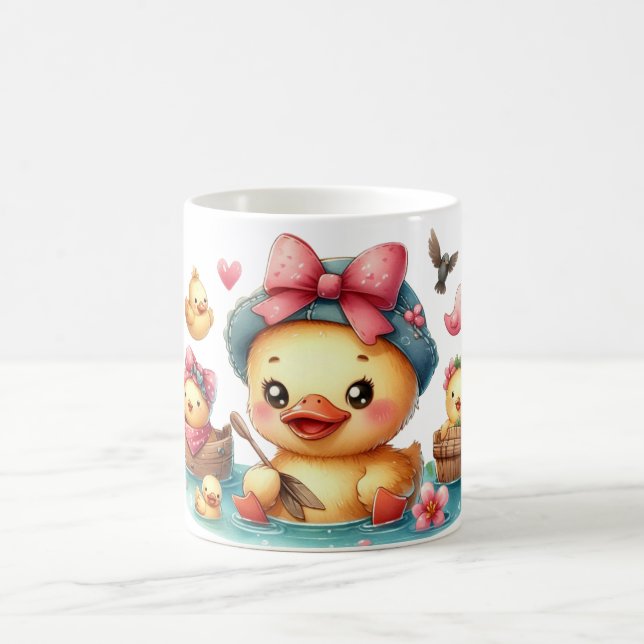 Taza De Café Pato amarillo lindo (Centro)
