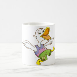 Taza De Café Pato de Dibujos Animados Bailarín Divertido Compañ