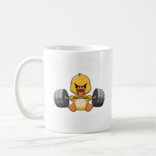Taza De Café Pato de elevación de pesas