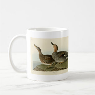 Taza De Café Pato de Gadwall - Los pájaros de América de John A