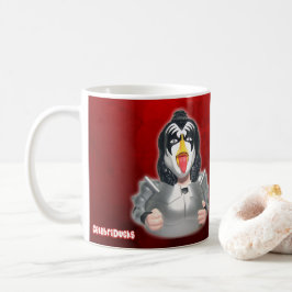Taza De Café Pato de goma de la banda del beso - CelebriDucks