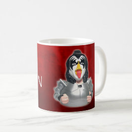 Taza De Café Pato de goma de la banda del beso - CelebriDucks