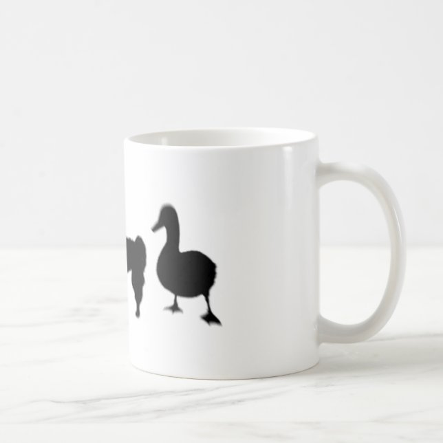 Taza De Café Pato de la llama de la llama (Derecha)