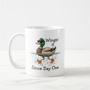 Taza De Café Pato improvisando