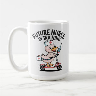 Taza De Café Pato Lindo Enfermera En Formación 