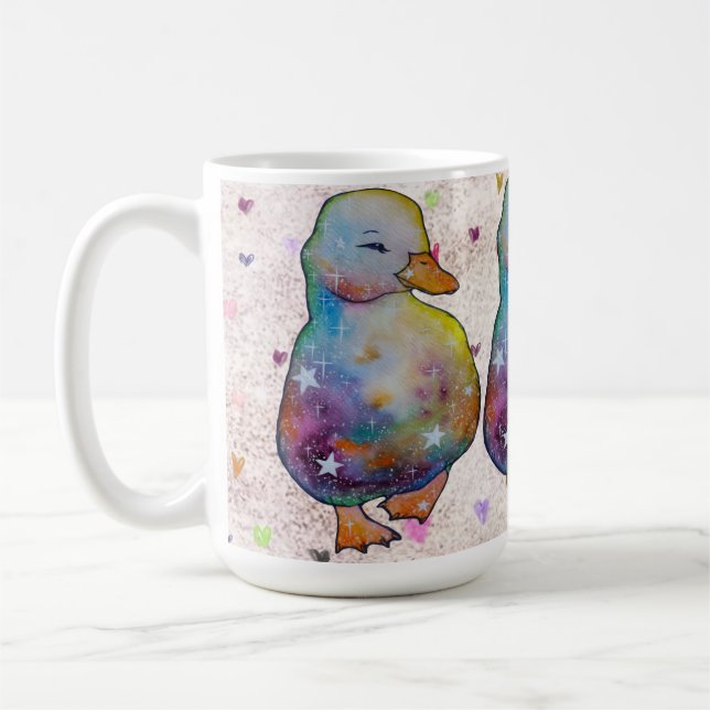 Taza De Café Pato llamado Rainbow (Izquierda)