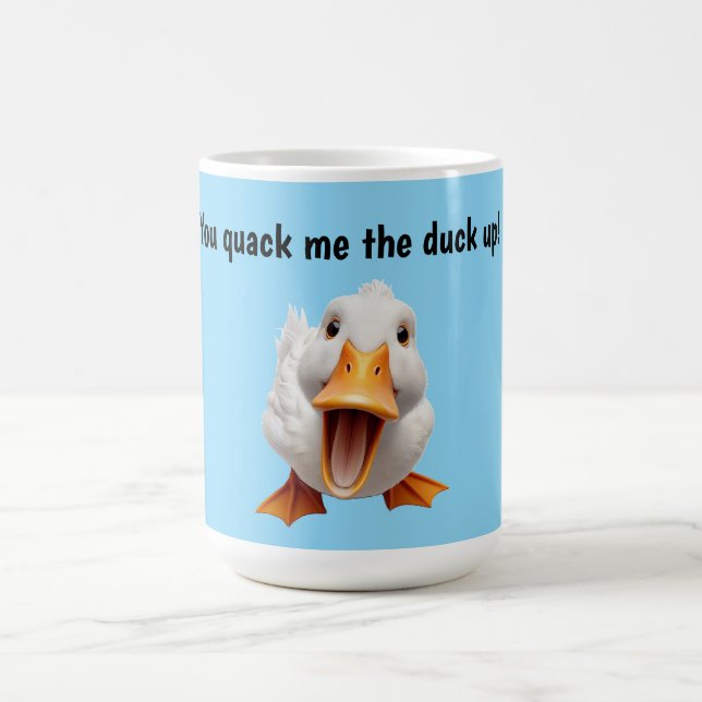 Taza De Café Pato Me Hace Reír (Centro)
