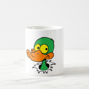 Taza De Café PATO - no coloree ningún FONDO