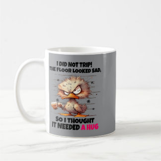 Taza De Café Pato No Se Tropezó El Suelo Se Veía Triste Pensé Q