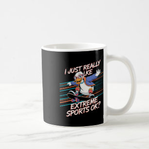 Taza De Café Pato Patinaje Deportes Extremos Estilo de Vida Act