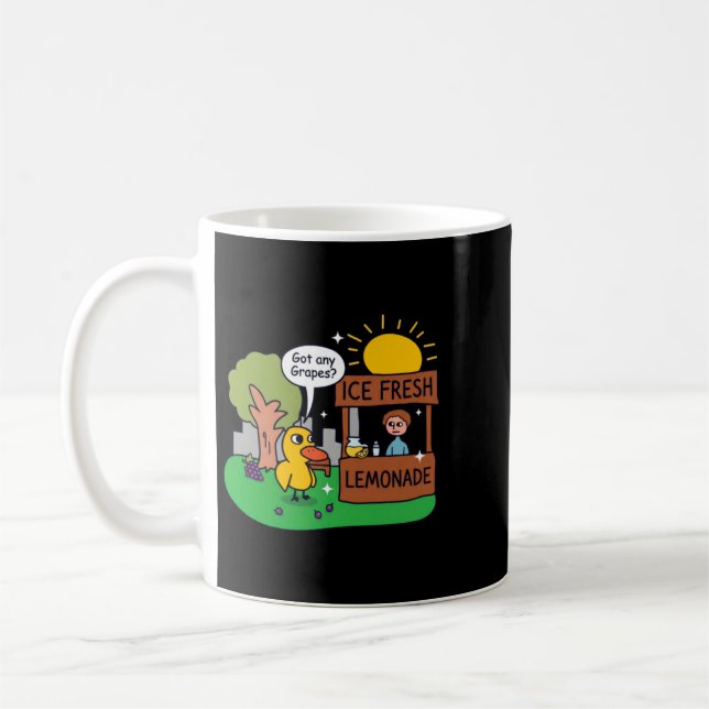 Taza De Café Pato Pide Uvas Puesto De Limonada (Izquierda)