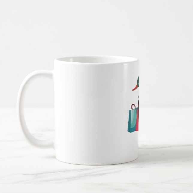 Taza De Café Pato real broma divertida pájaro (Izquierda)