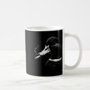 Taza De Café Pato silvestre fumando caza divertida pato silvest
