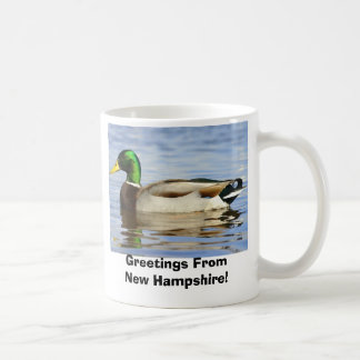 Taza De Café ¡Pato silvestre, saludos de New Hampshire!
