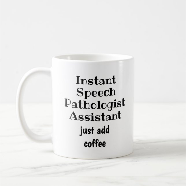 Taza De Café Patólogo de habla instantánea no acepta una cita g (Izquierda)