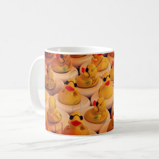 Taza De Café Patos de goma amarillos (Anverso izquierdo)
