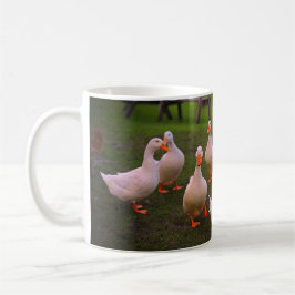Taza De Café Patos en el parque Gracioso Todos somos Quackers