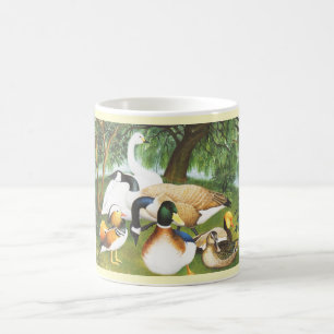 Taza De Café Patos, gansos y aves cisnes