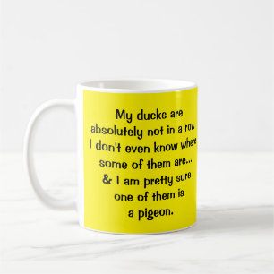 Taza De Café Patos y una paloma