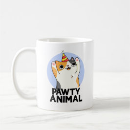 Taza De Café Patoso animal gracioso Fiesta Cat Pun