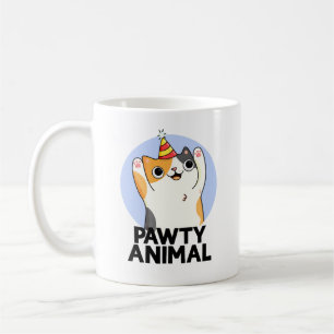 Taza De Café Patoso animal gracioso Fiesta Cat Pun