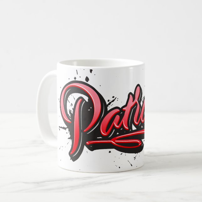 Taza De Café Patricia red Heart Graffiti Tasse Kaffeetasse (Anverso izquierdo)