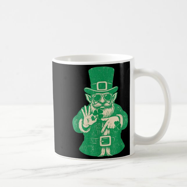 Taza De Café Patricks Day, Leprechauns Funny 6 Meme Gift Men, W (Derecha)