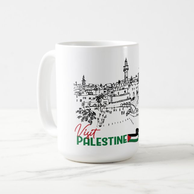 Taza De Café Patrimonio y esperanza palestinos (Anverso izquierdo)