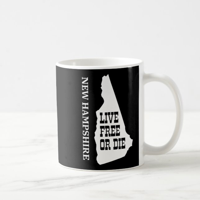 Taza De Café Patriot Quote New Hampshire Motto Souvenir State P (Derecha)