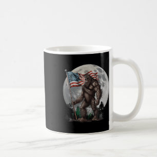 Taza De Café Patriot Sasquatch Gran pie Merica Bandera de los E