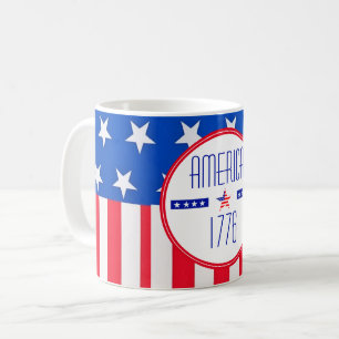 Taza de café patriota americana
