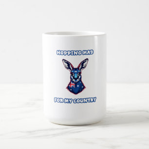 Taza De Café Patriota canguro australiano loco saltarín espírit