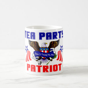 Taza De Café Patriota de la fiesta del té