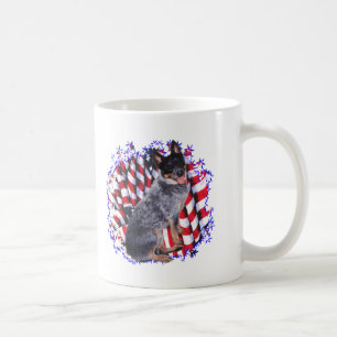Taza De Café Patriota de perro de ganado australiano