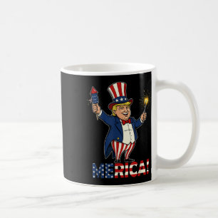 Taza De Café Patrioti De Los Fuegos Artificiales Del 4 De Julio