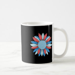 Taza De Café Patrioti Femenino De La Bandera Estadounidense Sun