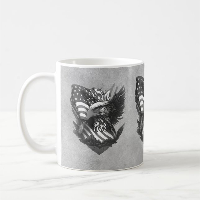 Taza De Café Patriotic Appreciation Thank You Military Veterans (Izquierda)