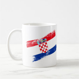Taza De Café Patriotic Croatia Coffee Mug – Croatian Flag & Cre