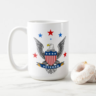 Taza De Café Patriotic Eagle Veteran